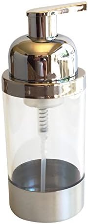 Ultimate Bath (2-Pack) Stainless Steel Countertop Foaming Soap Dispenser (Chrome Finish) - Replace your single-use plastic soap dispensers with this beautiful high quality stainless and acrylic countertop soap dispenser.