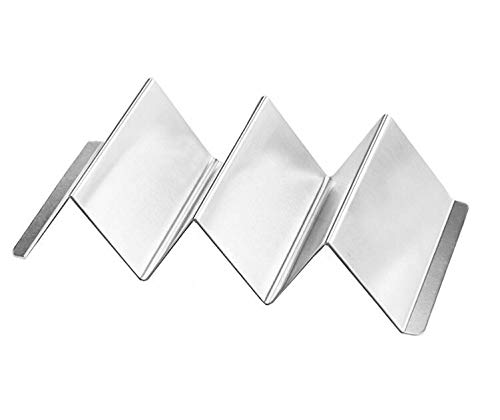 Taco Holder 4 Sets Stainless Steel Taco Stand Tray 8\