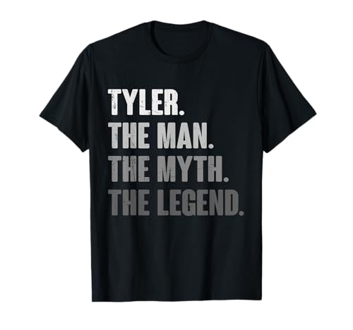 Tyler The Man The Myth The Legend Funny Gift for Tyler T-Shirt at Amazon