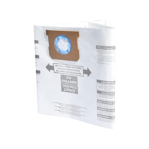 Vacuum Filter Bag for ShopVac 58 Gallon Type E, Dry Wet Disposable