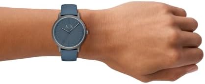 Reloj para Hombre, Movimiento de Cuarzo de Tres Agujas y Caja de 42 mm con Correa de Cuero