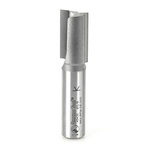 Amana Tool 45430 Carbide Tipped Straight Plunge 5/8" x 1" 2 Shank