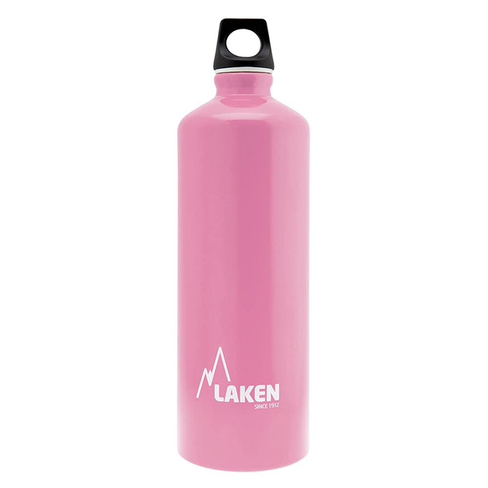 LAKEN Aluminium Bottle Futura 1 L, Adults Unisex, Pink (Pink), 1 L