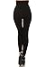 YELETE Womens High Waist Compression Non Fleece Leggings - One Size - Black