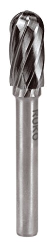 RUKO 116023A - Fresas Metal Duro Alu Forma C - WRC Semiesferica (Ø 12 mm)