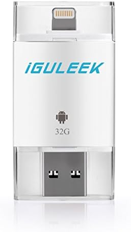 Guleek IFLASH32GB3IN1 32GB USB Flash HD Drive Memory Stick for iPhone 5/5C/5S/6/6Plus and Android Smartphones