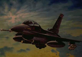 F-16C Night Falcon 1/72 Model Airplane Italeri