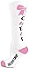 chassé Girls' Knee-High Bow Sock White/Pink/Black Youth
