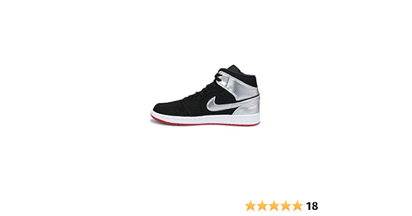Amazon.com: Jordan Nike Air 1 MID Negro/Gym Rojo 554724-057 para hombre :  Ropa, Zapatos y Joyería