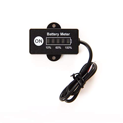 Jayron JR-BI005 Mini LED Battery Indicator Battery Fuel gauges for General 12V 24V Battery (Lead Acid Battery)