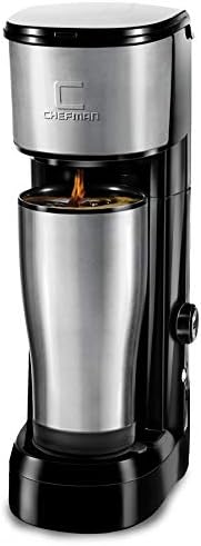 Chefman Instabrew Single Serve Coffee Maker Brewer For K Cup Pods Coffee Grounds Loose Leaf Tea W Instant Reboil Bonus Reusable Filter Mug Not Included Compact 14 Oz Black Stainless Steel Buy Online At Best