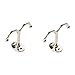 National Hardware N245-837 V165 Undershelf Coat Hooks in Nickel, 2 pack