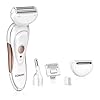 Conair Satiny Smooth Ladies All-In-One Shave & Trim System, Electric Shaver for Women, Cordless/Rechargeable, Use Wet or Dry