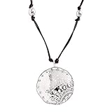 Silpada 'Prince and the Pauper' Genuine Leather & Sterling Silver Pendant Necklace