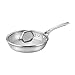 Calphalon 1833933 AccuCore Stainless Steel Skillet with Cover, 10-Inch