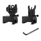 Bugleman Fiber Optics Flip Up Iron Sight Front Red