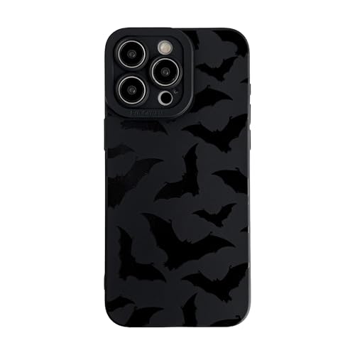 FLIRACON Black Bats Pattern Soft Phone Case Compatible with iPhone Case (Black,for iPhone 15 Plus) at Amazon