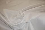 White Shantung Dupioni Faux Silk Fabric Per Yard