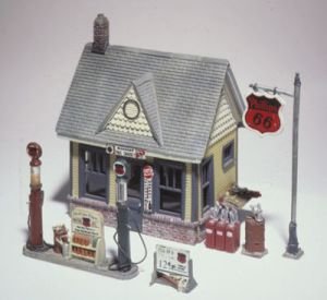 Woodland Scenics HO Scale Scenic Details Gas Station