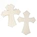 Unfinished Wood Wall Cross - 3-Pack Large Cross, 11.8 x 15.5-Inch Hanging Cross for DIY Craft, Religious Home Decoration
