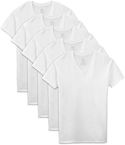 Fruit of the Loom Men's 3-Pack Tall Size Crew-Neck T-Shirt, White