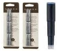 Cross Fountain Pen Ink Cartridges - Blue/Black Twin Pack - Medium Point