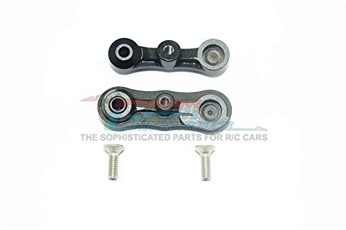 Aluminum Stabilizing Mount For Steering Assembly For LOSI 1:6 4WD Super Baja Rey LOS05013 / Super Baja Rey 2.0 LOS05021 Upgrades - Black