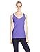 Hanes Womens Scoopneck Cotton Jersey Tank, Classic Top, Lightweight For Camisoles-lingerie, Petal Purple, X-Large US