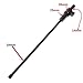 1-pkg Strong Black Carbon Fiber Cello Endpin 3/4 & 4/4 Cello Parts