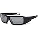 GAMMA RAY OPTICS Polarized Sunglasses for Men Sport Wrap Grey Lens