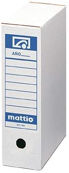 Mattio - Caja de 50 unidades de archivo definitivo Folio: Amazon.es: Oficina y papelería