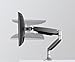 Mount-It! Single Monitor Arm Desk Mount | Gas Spring Monitor Arm | Full Motion Articulating Height Adjustable | Fits 21 22 23 24 27 30 32 Inch VESA Compatible Computer Screen | Clamp and Grommet Base