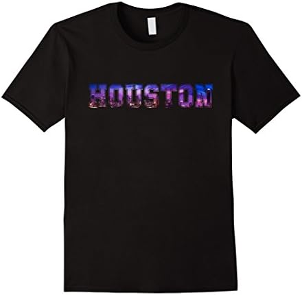 Mens Cool Design: Houston T-shirt Medium Black