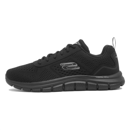 Tenis Track Leshurpara Hombre, Malla sintética Negra, 42 EU