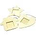 Lzttyee 10PCS Unfinished Wood Mini Photo Frame Handmade Durable Craft DIY Hanging Picture Frame for Home Decoration (Heart)