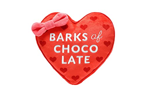 Pearhead Valentine’s Day Plush Dog Toy – Barks of Chocolate Box Squeaky & Crink…