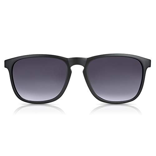 In Style Eyes Notable Large Bifocal Reader Sunglasses Black 1.50