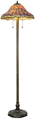 1908 Studios Tiffany Peacock Floor Lamp