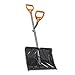 ErgieShovel ERG-SNSH18 18-Inch Impact Resistant Blade Push/Scoop Combination Snow Shovel, Orange primary
