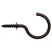 ARROW 160376 1-1/4" Cup Hooks (Pack of 18), Rubbed Bronze primary