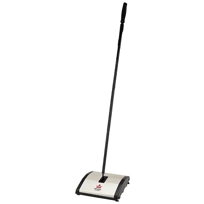Bissell Natural Sweep Carpet and Floor Sweeper with Dual Brush Rotating System and 2 Corner Edge Brushes, 92N0A, 4.2 lb.