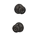 Schlage F51A GEO 716 Georgian Door Knob, Keyed Entry Lock, Aged Bronze