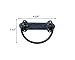 Trunk Chest Lifter Handle / Pull, Cast Iron, Black Powder Coat Finish, Handmade, Set of 2