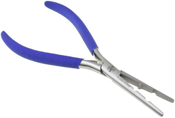 MAQNSCO 7'' Multi-Function Stainless Steel Hair Extension Pliers – Micro Rings & Beads Removal Tool with 2 & 3.6mm Holes – Non-Slip Grip Handle for Precision — image 1