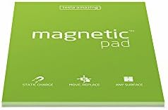 Magnetic Notes Pad Tesla Amazing A5 Size - Green, 50 Sheets, Sticks on Any Surface