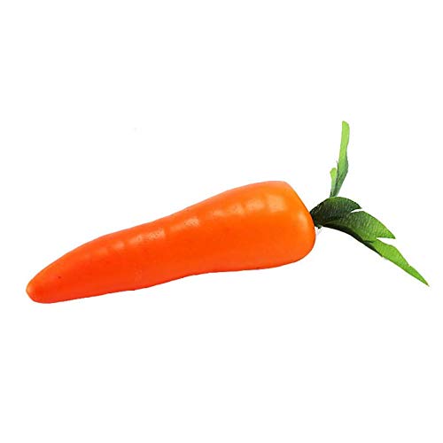 5 Pcs Plastic Carrots Simulation Carrots Fake Carrot Artificial Vegetable Carrots for Home Kitchen Party Pub Decoration
