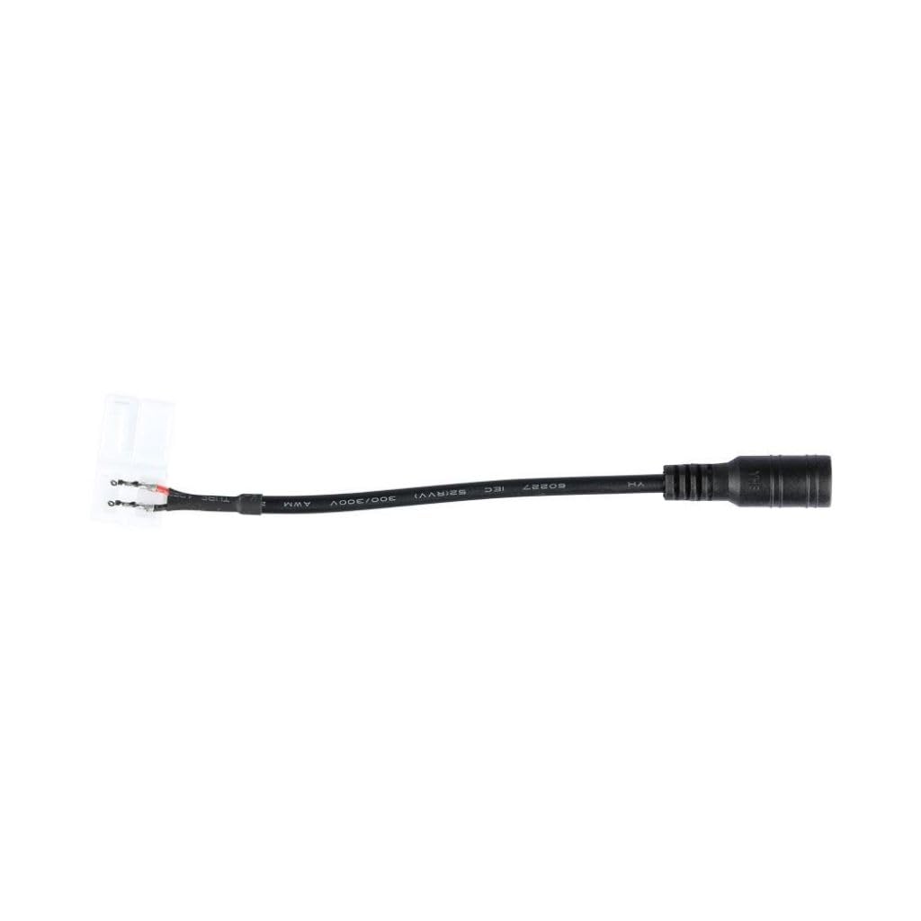 V-TAC SKU.3508 Flexible LED Cable and Female Power Connector for Striped 3528 V, Plastic, and Other Materials, White