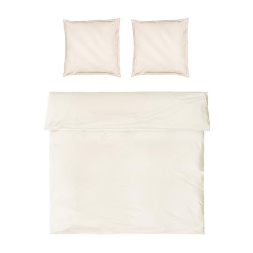 Moeve Luxury Bed Linen Set 200 x 200 cm + 2 x 80 x 80 cm 100% Cotton Champagne
