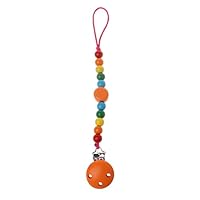 CHBC Rainbow Wood Beaded Pacifier Clip Dummy Chain Nipple Holder For Infant Soother