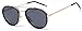 GAMT Round Aviator Sunglasses Metal Frame Mirrored Lens